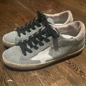 Glitter golden goose sneakers